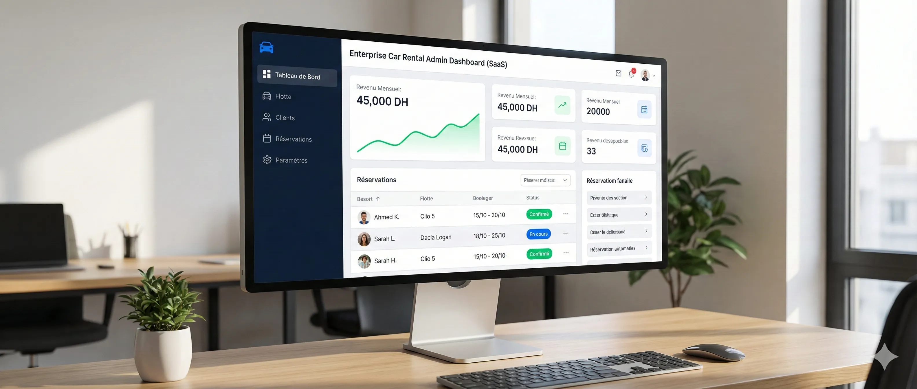 Tableau de Bord de Gestion (Dashboard)