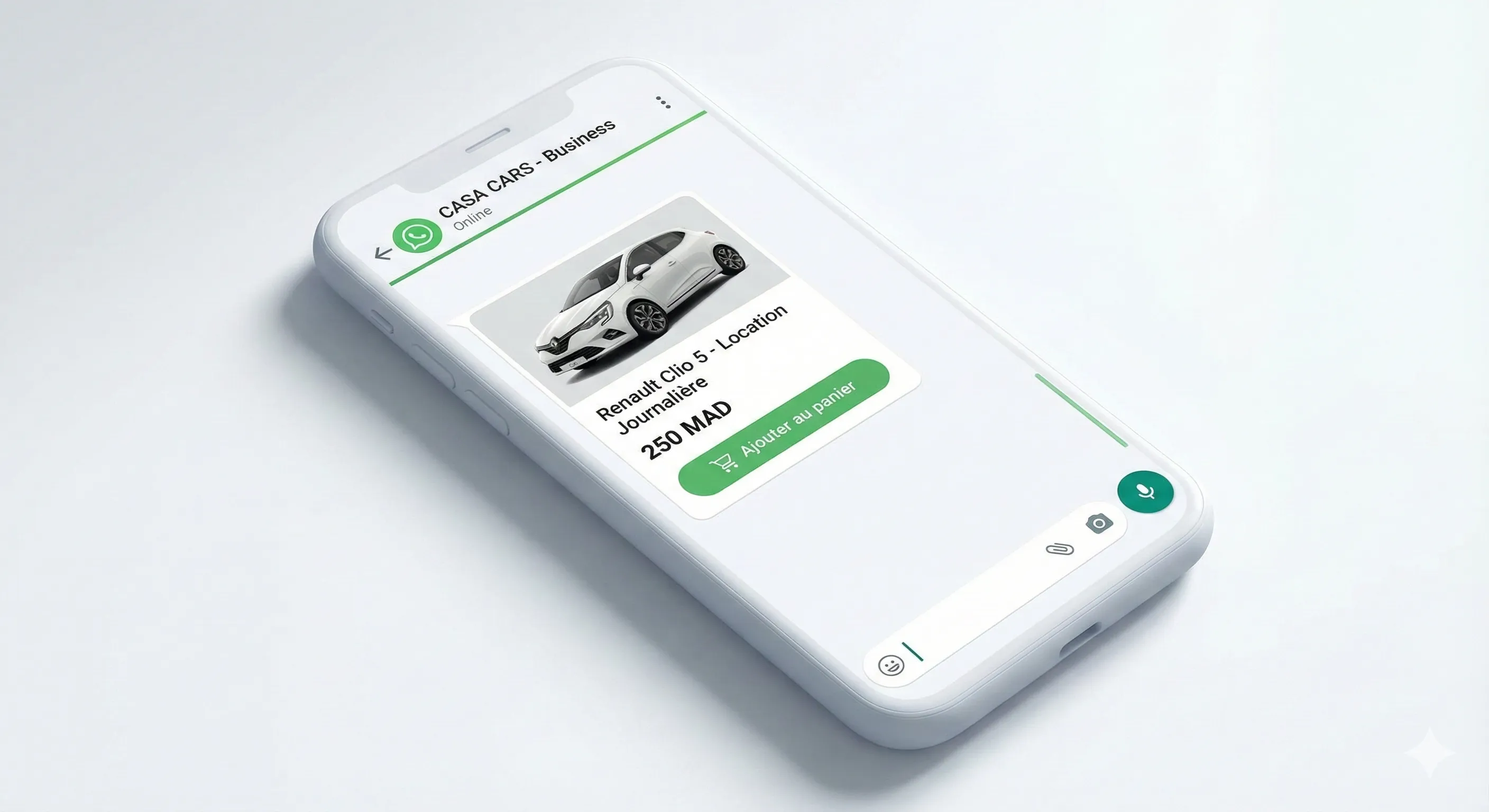 Catalogue WhatsApp Intégré